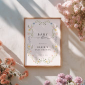 Baby In Bloom Welcome Poster Sign ポスター