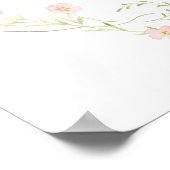 Baby In Bloom Welcome Poster Sign ポスター (角)