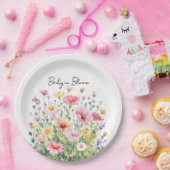 Baby in Bloom Wildflower ペーパープレート (パーティー)