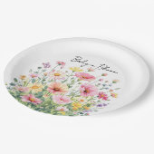 Baby in Bloom Wildflower ペーパープレート (アングル)