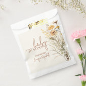 Baby in Bloom Wildflower Baby Shower フェイバーバッグ (封をした状態)