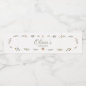 Baby in Bloom Wildflower Baby Shower ペットボトルラベル (シングルラベル)