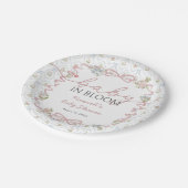 Baby in Bloom Wildflower Baby Shower  ペーパープレート (アングル)