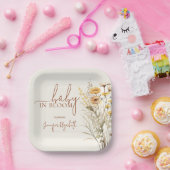 Baby in Bloom Wildflower Baby Shower ペーパープレート (パーティー)