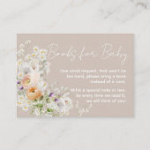 Baby in Bloom Wildflower Baby Shower Book Request エンクロージャーカード (正面)