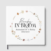 Baby in bloom wildflower baby shower invitation ゲストブック (正面)