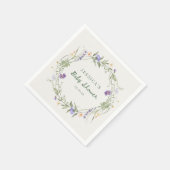 Baby in Bloom Wildflower Baby Shower Napkins スタンダードカクテルナプキン (角)