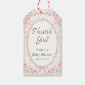Baby in Bloom Wildflower Baby Shower Thank You ギフトタグ (正面)