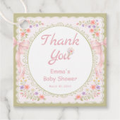 Baby in Bloom Wildflower Baby Shower Thank you フェイバータグ (正面)