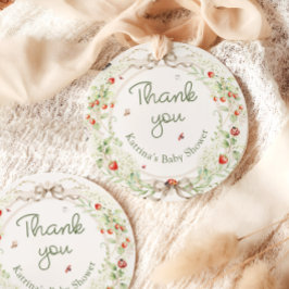 Baby in Bloom Wildflower Baby Shower Thank You フェイバータグ