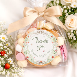 Baby in Bloom Wildflower Baby Shower Thank You ラウンドシール
