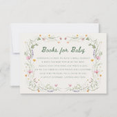 Baby in Bloom Wildflower Books for Baby Card 招待状 (正面)