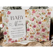 Baby in Bloom Wildflower garden Baby shower 招待状