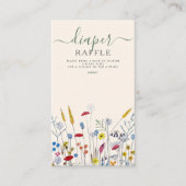 Baby in Bloom Wildflower Meadow Baby Shower エンクロージャーカード (正面)