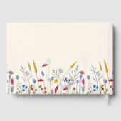 Baby in Bloom Wildflower Meadow Baby Shower ゲストブック (裏面)
