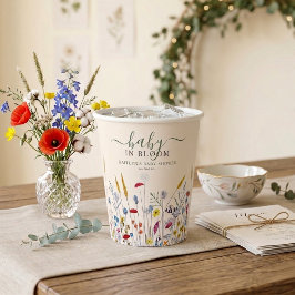 Baby in Bloom Wildflower Meadow Baby Shower 紙コップ