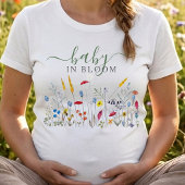 Baby in Bloom Wildflower Meadow Baby Shower Tシャツ