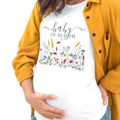 Baby in Bloom Wildflower Meadow Baby Shower Tシャツ