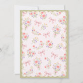 Baby in Bloom Wildflower Pretty Baby Shower 招待状 (裏面)