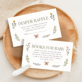 Baby in Bloom Wildflower Shower Books for Baby エンクロージャーカード
