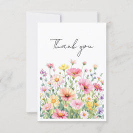 Baby in Bloom Wildflower Thank you Cards サンキューカード