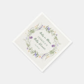 Baby in Bloom Wildflowers, Baby Shower Napkins スタンダードカクテルナプキン (角)