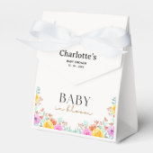 Baby in Bloom Wildflowers Floral Baby Shower フェイバーボックス (正面サイド)