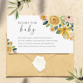 Baby in Bloom Yellow Floral Book for Baby エンクロージャーカード