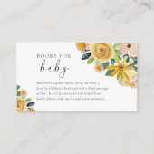 Baby in Bloom Yellow Floral Book for Baby エンクロージャーカード (正面)