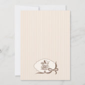 Baby in brewing Bebe Cafe Coffee Baby Shower 招待状 (裏面)