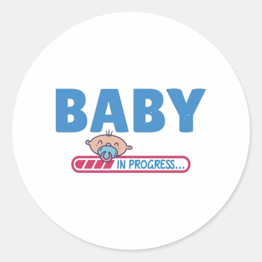 Baby in progress ラウンドシール (正面)