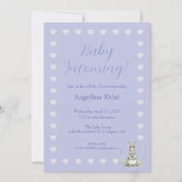 Baby Incoming Baby Shower Invitation 招待状