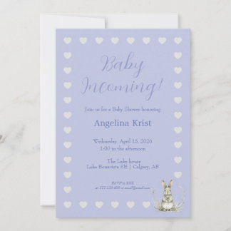 Baby Incoming Baby Shower Invitation 招待状