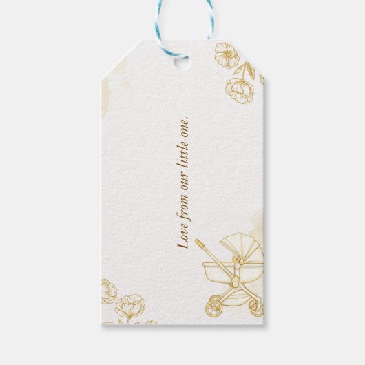 Baby Invitation - Cute Stamp ギフトタグ (正面)