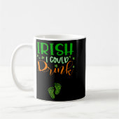 Baby Irish I Could Drink Pregnancy St Patrick's Da コーヒーマグカップ (左)