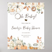 Baby is Brewing | 秋のカフェベビーシャワー ポスター (正面)