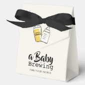 Baby is Brewing Beer Baby Bottle Beige Baby Shower フェイバーボックス (正面)