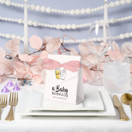 Baby is Brewing Beer Baby Bottle Pink Baby Shower フェイバーボックス