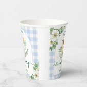 Baby Is Brewing Beer Baby Shower Boy Blue 紙コップ (右)