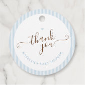 Baby Is Brewing Blue Striped フェイバータグ (裏面)