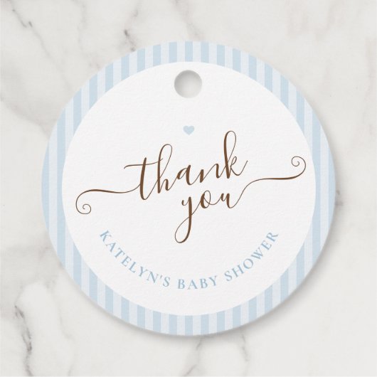 Baby Is Brewing Blue Striped フェイバータグ (裏面)