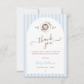 Baby Is Brewing Blue Stripes サンキューカード (正面)