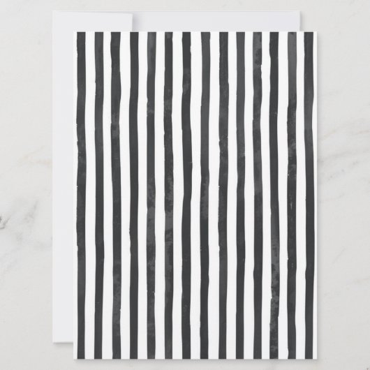 Baby is Brewing bow Coffee Espresso Baby Shower 招待状 (裏面)