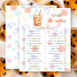 Baby is brewing bubble tea Would she rather