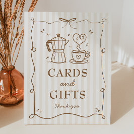Baby Is Brewing Cards and Gifts Sign 台座サイン