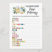 Baby Is Brewing Children's Book Emoji Pictionary 招待状 (正面)