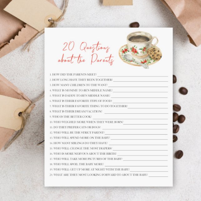 Baby is brewing coffee - 20 questions about parent (クリエイターアップロード済み)