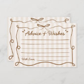 Baby Is Brewing Coffee Advice and Wishes エンクロージャーカード (正面/裏面)