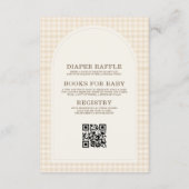 Baby is Brewing Coffee All in One Baby Shower 招待状 (裏面)