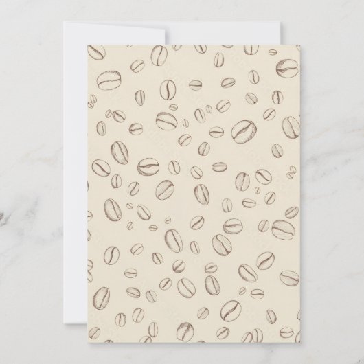 Baby is Brewing Coffee Baby Shower  招待状 (裏面)